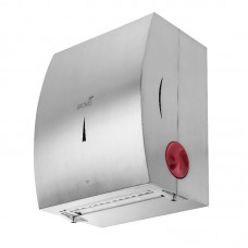 Toalheiro de parede Autocorte inox escovado papel toalha rolo