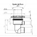 Jato reto transversal Direcional Banheira Sanspray Inox Cromado