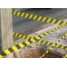 Faixa isolamento segurança area zebrada 7cm x 200m EPI