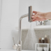 Torneira Cozinha Gourmet Bancada Inox Escovado Cascata 3x1