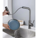 Torneira Cozinha Gourmet Bancada Inox Escovado Cascata 3x1